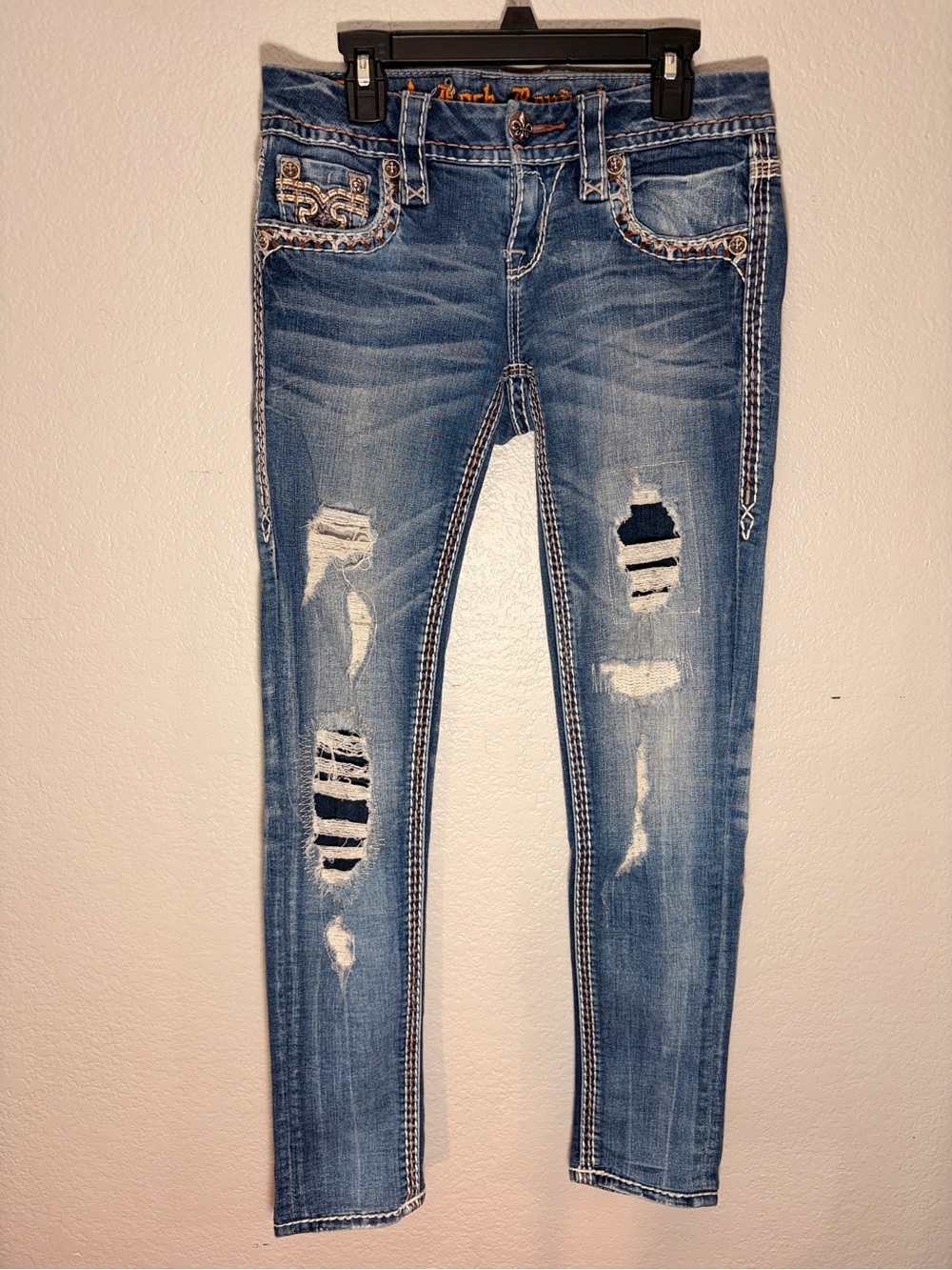 Rock Revival Distressed Skinny Jeans